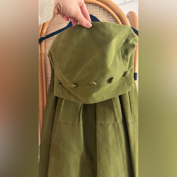 Anthropologie Maeve Olive Green Dress / Co-ord Set - Picture 5 of 7